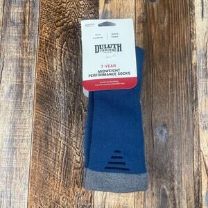 Duluth Trading Co. Men's X-Large Blue Gray 7-Year Midweight Performance Socks